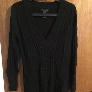 Black V-neck Sweater